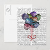 Puffer Fish-ballonnen Briefkaart (Voorkant / Achterkant)