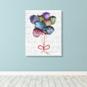 Puffer Fish-ballonnen Canvas Afdruk (Insitu (Houten vloer))