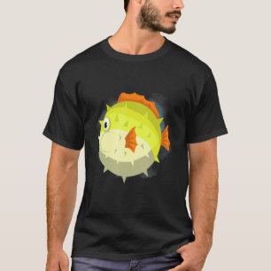Puffer Fish Deep Ocean Creats and Rift Life T-shirt