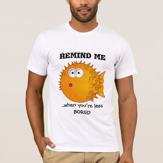 Puffer fish - grappige verhalen - herinner me t-shirt (Voorkant)