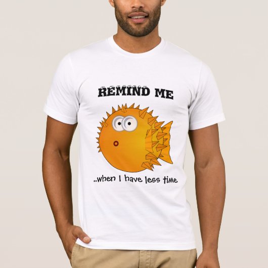 Puffer fish - grappige verhalen - herinner me t-shirt (Voorkant)