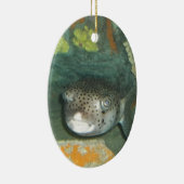 Puffer Fish Keramisch Ornament (Rechts)