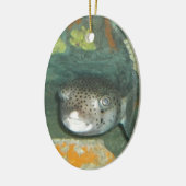 Puffer Fish Keramisch Ornament (Links)