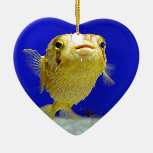 Puffer Fish Keramisch Ornament (Voorkant)