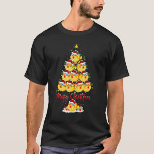 Puffer Fish kerstboom verlicht kerstmis T-shirt