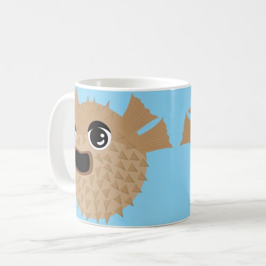 Puffer Fish Koffiemok (Voorkant links)