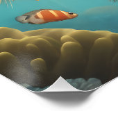 Puffer Fish no 1 Glanzend Poster (Hoek)