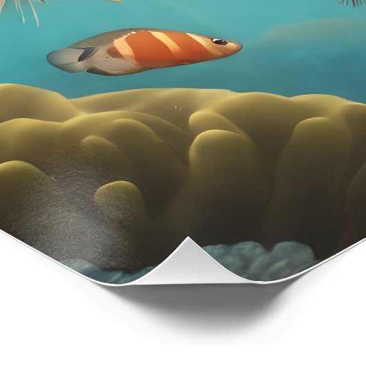 Puffer Fish no 1 Glanzend Poster (Hoek)