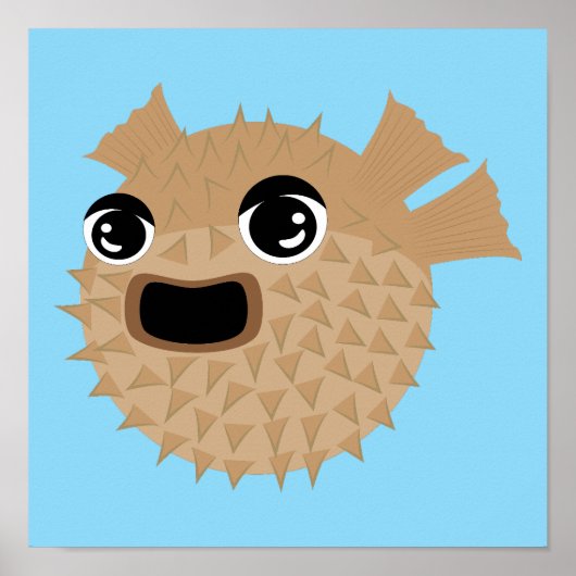 Puffer Fish Poster (Voorkant)