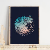 Puffer Fish Print | Afdrukken van tonijn aan de mu