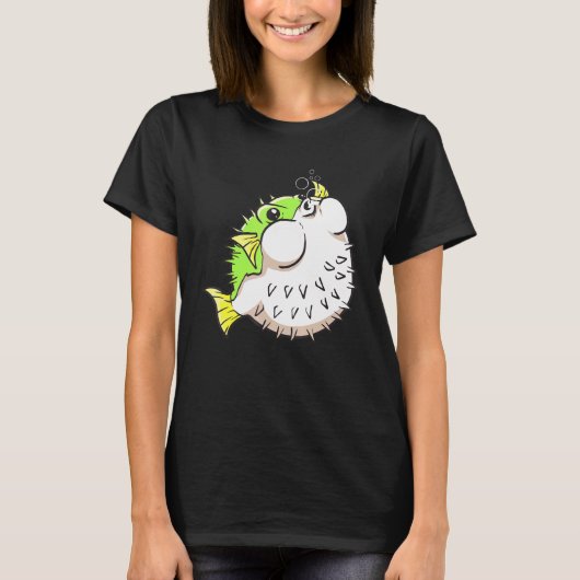 Puffer Fish Pufferfish Blowfish Balloonvis T-shirt (Voorkant)