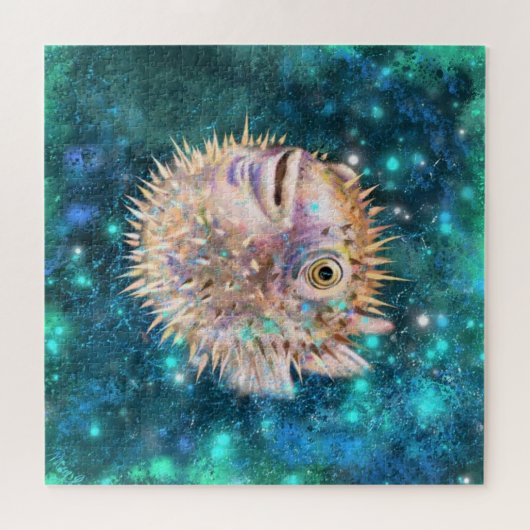 Puffer Fish puzzel Legpuzzel (Horizontaal)