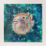 Puffer Fish puzzel Legpuzzel<br><div class="desc">Puffer Fish puzzels Prachtig onderwaterleven - MIGNED schilderij ontwerp</div>