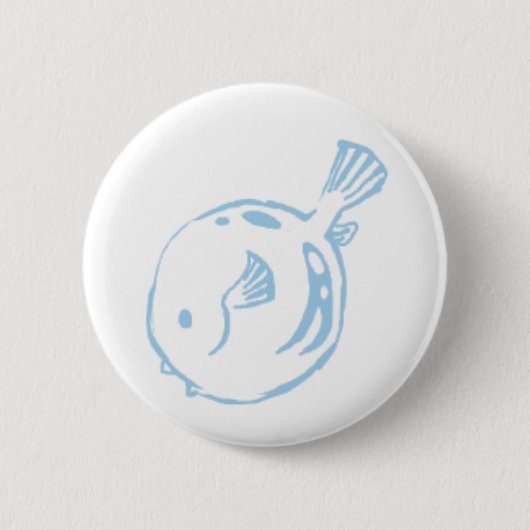 Puffer Fish Ronde Button 5,7 Cm (Voorkant)