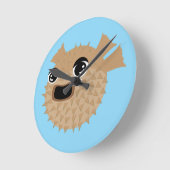 Puffer Fish Ronde Klok (Hoek)