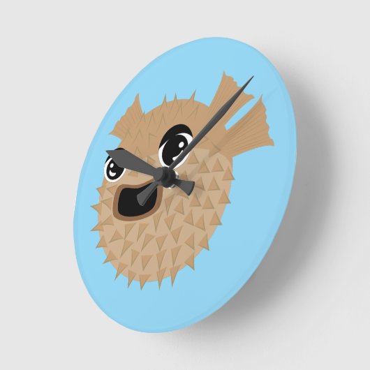 Puffer Fish Ronde Klok (Hoek)