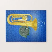 Puffer Fish Spellingtuba - Puzzle Legpuzzel (Horizontaal)