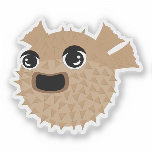 Puffer Fish Sticker (Voorkant)