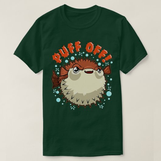 Puffer-Puffer-vis T-shirt (Design voorkant)