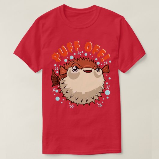 Puffer-Puffer-vis T-shirt (Design voorkant)