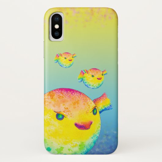 Puffer-vis Case-Mate iPhone Case (Achterkant)