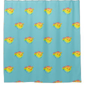 Puffer-vis Douchegordijn (Voorkant)