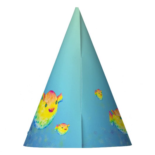 Puffer-vis Feesthoedjes (Achterkant)