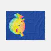 Puffer-vis Fleece Deken (Voorkant (Horizontaal))