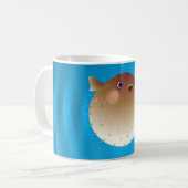 Puffer-vis Koffiemok (Voorkant links)