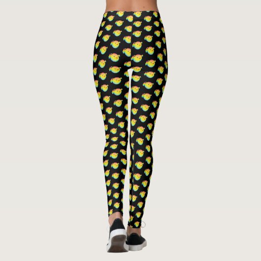 Puffer-vis Leggings (Achterkant)