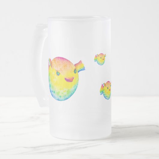 Puffer-vis Matglas Bierpul (Voorkant links)