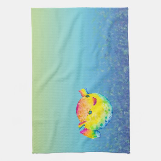 Puffer-vis Theedoek (Verticaal)