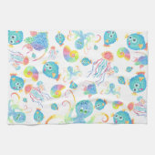 Pufferfish and Friends Dish Towel Theedoek (Horizontaal)