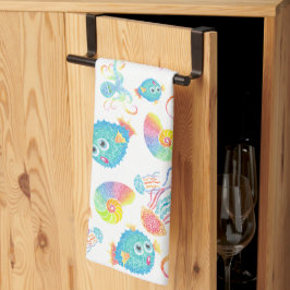 Pufferfish and Friends Dish Towel Theedoek