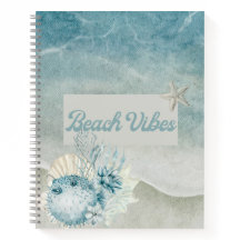 Pufferfish Beach Theme Spiral Notitieboek
