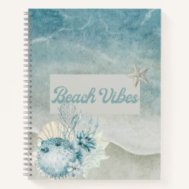Pufferfish Beach Theme Spiral Notitieboek