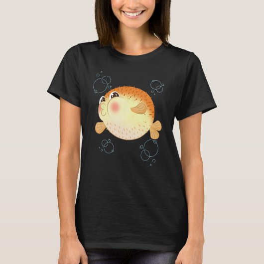 Pufferfish Blowfish Tetraodontidae Sea Squab Ballo T-shirt (Voorkant)