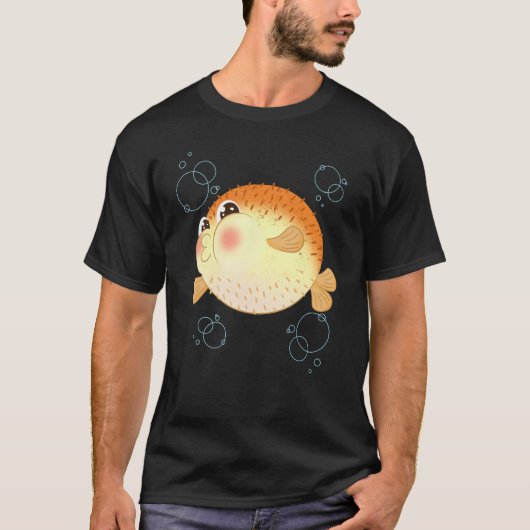 Pufferfish Blowfish Tetraodontidae Sea Squab Ballo T-shirt (Voorkant)