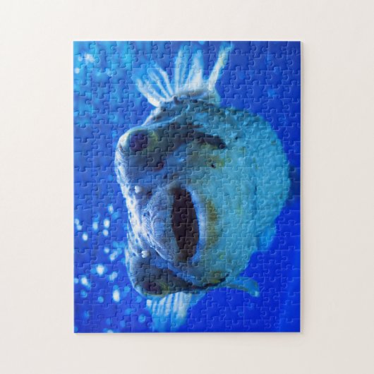Pufferfish Blue Design Legpuzzel (Verticaal)