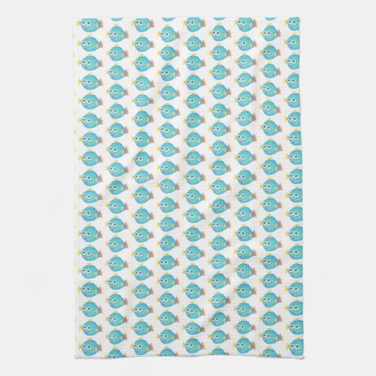 Pufferfish Dish Towel Theedoek (Verticaal)