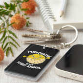 Pufferfish is My Spirit Animal Puffer Fish Party Sleutelhanger (Voorkant Rechts)