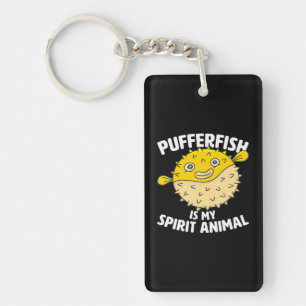 Pufferfish is My Spirit Animal Puffer Fish Party Sleutelhanger