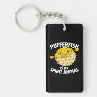 Pufferfish is My Spirit Animal Puffer Fish Party Sleutelhanger