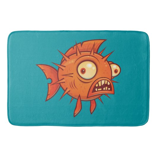 Puffervis Badmat (Voorkant)