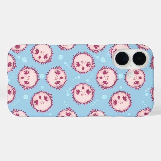 Puffervis Case-Mate iPhone Case (Achterkant (horizontaal))