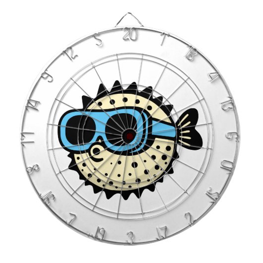 Puffervis Dartbord (Voorkant)