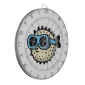 Puffervis Dartbord (Voorkant Links)