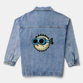 Puffervis Denim Jacket (Achterkant)