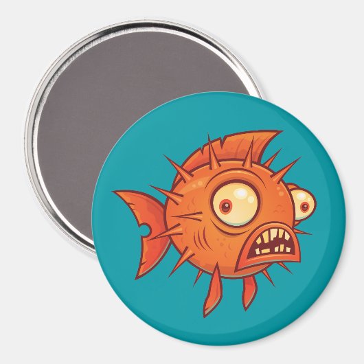 Puffervis Magneet (Voorkant / Achterkant)