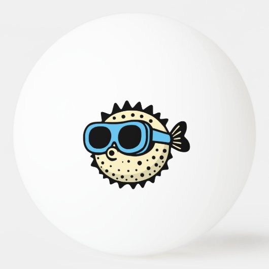 Puffervis Pingpongbal (Voorkant)